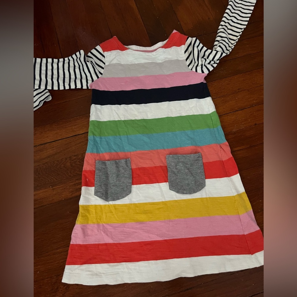 MINI BODEN STRIPED DRESS